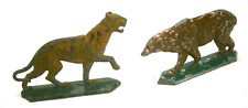 2 Vintage Painted Diecast Zoo Animals picture