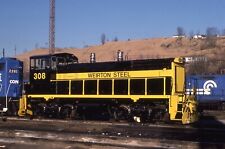 INDUSTRIAL SWITCHER  Weirton Steel EMD SW1500 #308  Conway, PA  01/23/89 picture