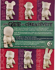 2009 Action Figures Toy2R PRINT AD - QEE DO IT YOURSELF BEAR CAT DOG MONKEY picture