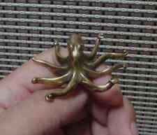 Vintage Style Solid Brass Pure Copper Sea Animal Octopus Figurine Statue picture