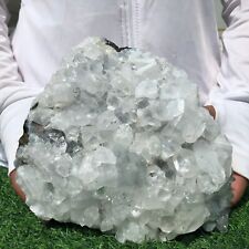 5.6 LB Natural White Calcite Quartz Crystal Cluster mineral Specimen Healing picture
