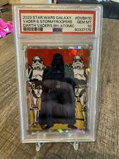 2023 Topps Star Wars Galaxy ATOMIC Darth Vader And BH PSA Gem 10 🔥  picture
