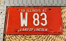 1961 Illinois TRAILER License Plate ALPCA Garage Decor AACA 83 Low Number picture