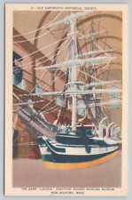Postcard Old Dartmouth Historical Society, The Bark Lagoda New Bedford Mass. picture