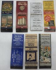 Antique Matchbook Lot (7 Matches) All Houston Texas Advertising Rice Hotel + picture