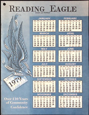 1979 Reading Eagle  Daily & Sunday READING PA Calendar Booklet Local Information picture