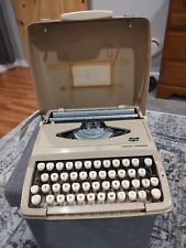 Vintage Smith Corona Corsair Tan Typewriter Mid Century picture