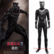 Marvel Panther US Captain 3 Civil War Skin-Tight Garment Cosplay Costume Gift CS picture
