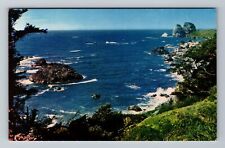 CA-California, Shores The Pacific, Scenic View Area, Vintage Postcard picture