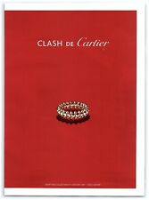 2020 Cartier Fine Jewelry Print Ad, Clash De Cartier Gold Ring Red Background picture