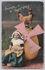 Postcard Easter Greetings Embossed Undivided Back c1906 picture