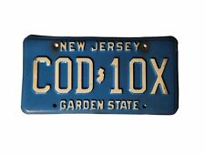 1979-1985 Era New Jersey Garden State Blue Single License Plate COD 10X picture