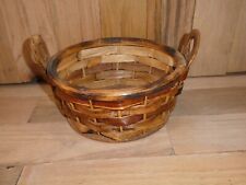 FTD Wood Woven Basket 8