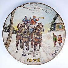 1976 Collector Christmas Plate Gorham Dom Mingolla 8.5“ picture