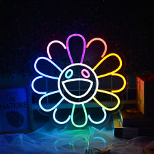 Sunflower LED Neon Sign Light Size 23.6X23.6inch for Party Room Wall Decor Gift picture