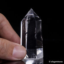 44g55mm Natural Clear Quartz Crystal Point Tower Obelisk Wand Healing Chakra picture