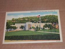 WILMERDING PA - 1930-1950 UNUSED POSTCARD - WESTINGHOUSE MEMORIAL HIGH SCHOOL picture