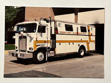 Bethesda Chevy Chase MD R18 1987 Kenworth Saulsbury Fire Apparatus print A33 picture