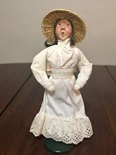 Vintage 1992 Byers Choice The Carolers Woman With Straw Hat picture