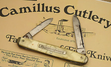 Antique Camillus Four Line Stamp Senator Penknife Advertising EVERSTICK ANCHORS picture