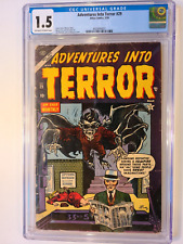ADVENTURES INTO TERROR # 29 TIMELY 1954 CGC 1.5 COLON ART CLASSIC MANEELY COVER picture