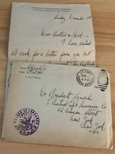 WWI AEF letter 2Lt FA. Saumur Artillery Schl, received box, Cornell amb. section picture