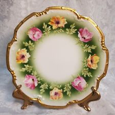 1891-1914 French Coiffe Limoges Coronet - Heavy Gold Encrusted, Floral Band picture
