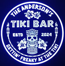 Custom Tiki Bar LED Sign Personalized Home bar pub Lighted non neon picture