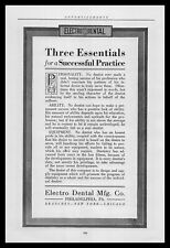 1920 Electro Dental Philadelphia 3 Essentials For A Successful Practice Print Ad picture