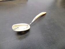 Vintage unique spoon with mother of pearl handle sea shell spoon 5.5