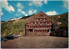 VINTAGE POSTCARD CONTINENTAL SIZE THE HOTEL GRIMSEL-HOSPIZ IN SWITZERLAND 1940s picture