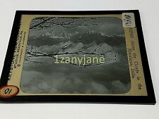 Glass Magic Lantern Slide MEW ABOVE THE CLOUDS HIMALAYAS  INDIA SKY COUDS picture
