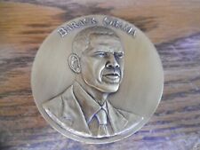 Vintage 2009 medalcraft mint Barack Obama 44th president bronze coin  picture