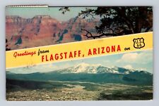 Flagstaff AZ-Arizona, General Banner Greetings, Antique Vintage Postcard picture