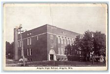 c1920's Argyle High School Argyle Wisconsin WI Antique Unposted Postcard picture