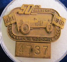 1961, Indy Indianapolis 500,  VINTAGE Bronze Badge,   (A J Foyt won that year) picture