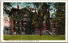 1920's Main Building Lake Erie College Painesville Ohio OH Posted Postcard picture