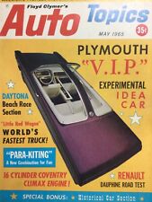AUTO TOPICS Magazine ~ Floyd Clymer ~ May 1965 ~ EX picture
