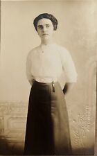 RPPC Portland Oregon Teen Girl Katie Desiata Antique Real Photo Postcard 1913 picture