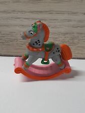 VINTAGE 1982 W BERRIE SCHLEICH DOLL HOUSE MINIATURE TOY ROCKING HORSE FIGURINE picture