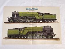 MATURNER RAILWAY POSTER - GIANTS OF STEAM NO.1 LNER PACIFICS picture