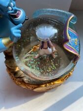 Vintage Disney Aladdin 15th Anniversary Genie Lamp Musical Snow Globe 2007 Rare picture