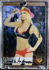 CAMILLE ANDERSON GORGEOUS VAULT HALLOWEEN AUTOGRAPH #VH11 CARD BENCH WARMER 2010 picture