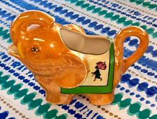 vtg 1930's Made In Japan porcelain ELEPHANT CREAMER lusterware HAPPY  Noritake picture