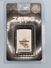 Vintage Operation Iraqi Freedom Camp Fallujah Chrome Zippo Lighter NEW picture