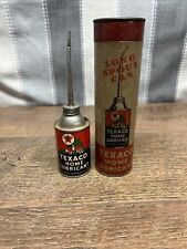 TEXACO HOME LUBRICANT SET-Long Spout Can-Cardboard Tube-1930s-40s picture
