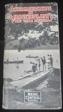 1925 MAINE CENTRAL RAILROAD Vacationland Hotel Camps Photos Map White Mountains  picture