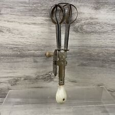 Vintage A&J Metal Egg Beater Mixer - Hand Crank - Patent October 9 1923 ANTIQUE  picture