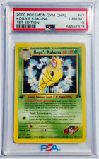Pokemon Card Koga's Kakuna 47/132 1st Edition Gym Challenge 2000 PSA 10  71 picture