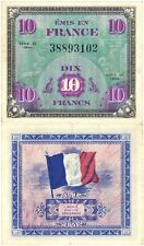 France - 10 French Francs - P-116a - 1944 dated Foreign Paper Money - Very Fine  picture